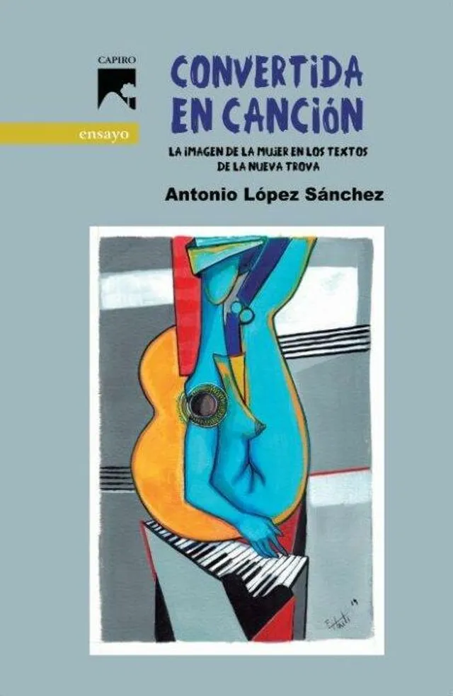 Cubierta de Convertida en canción, ilustrada por Ramón Eduardo Haití