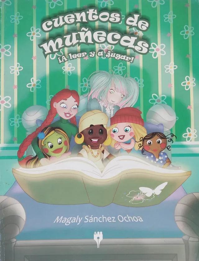 Cubierta de Cuentos de muñecas, ilustrada por Alain R. Cuba